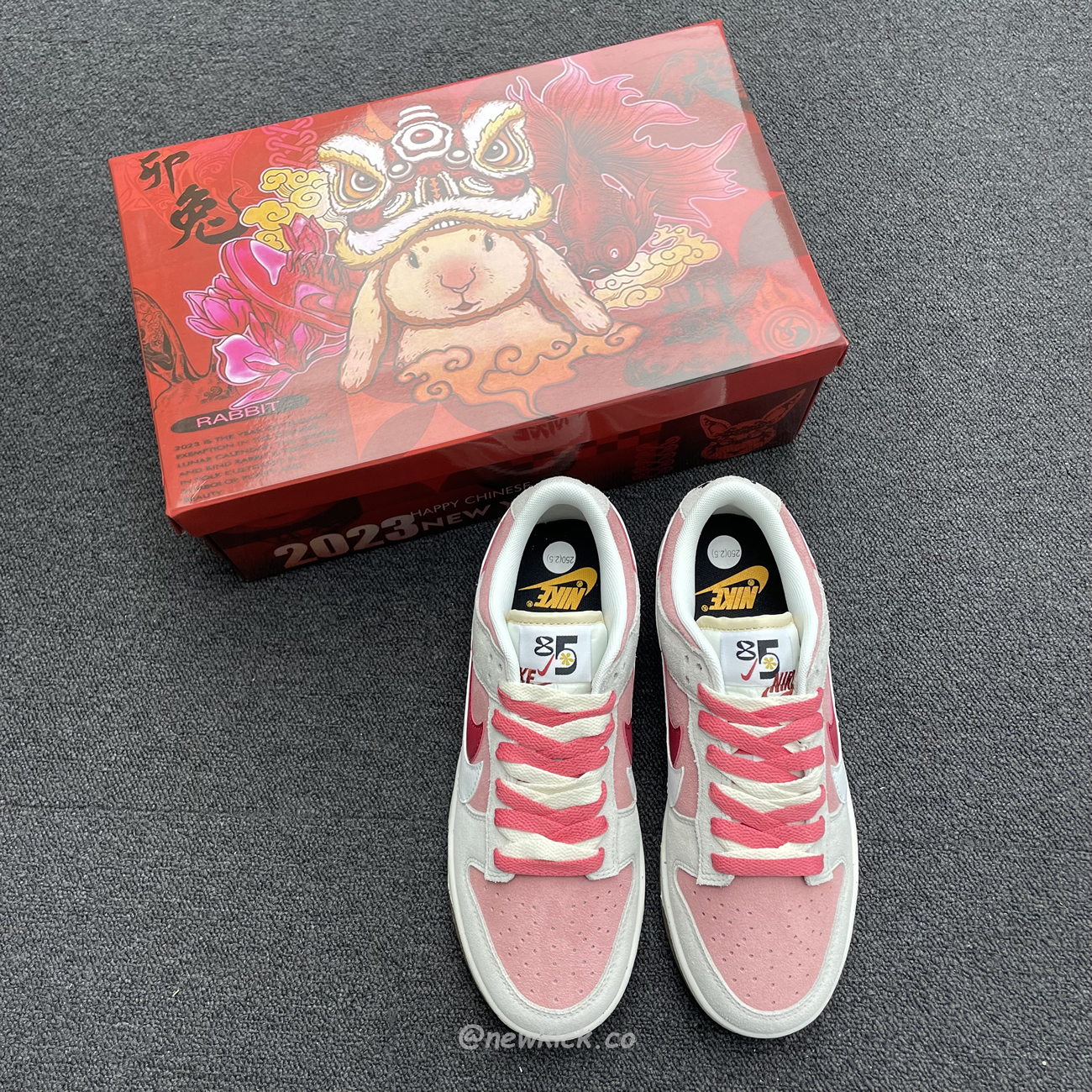 Nike Sb Dunk Low Se 85 Double Swoosh Grey Pink Rabbit Do9457 117 (11) - www.newkick.vip